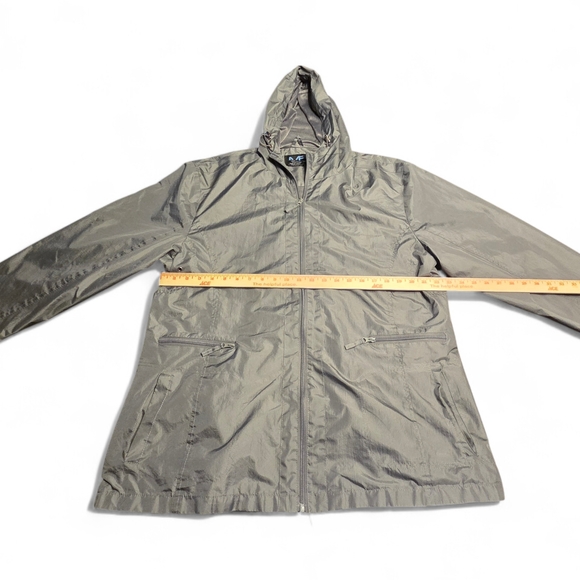 Mack Russo Jackets & Blazers - Women's Stylish Gray Raincoat with Hood